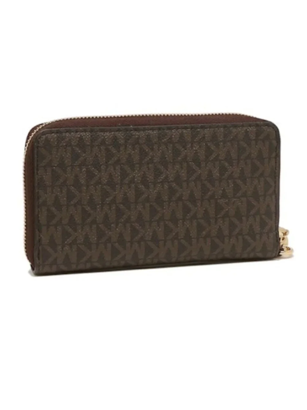 NWT Michael Kors Jet Set Signature Logo Smartphone Wristlet Wallet – Brown